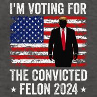 I Am Voting Convicted Felon 2024 Vector Backpack