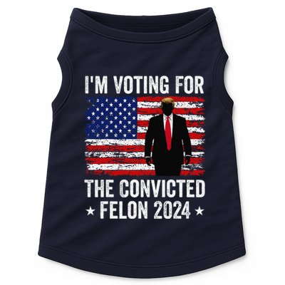 I Am Voting Convicted Felon 2024 Doggie Tank