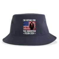 I Am Voting Convicted Felon 2024 Sustainable Bucket Hat