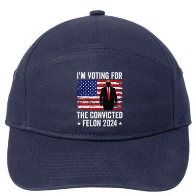 I Am Voting Convicted Felon 2024 7-Panel Snapback Hat