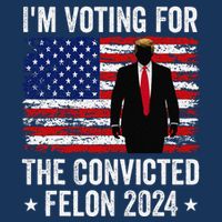 I Am Voting Convicted Felon 2024 7-Panel Snapback Hat
