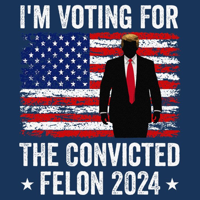 I Am Voting Convicted Felon 2024 7-Panel Snapback Hat