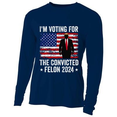 I Am Voting Convicted Felon 2024 Cooling Performance Long Sleeve Crew