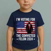 I Am Voting Convicted Felon 2024 Toddler T-Shirt