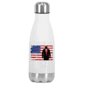 I Am Voting Convicted Felon 2024 Stainless Steel Insulated Water Bottle