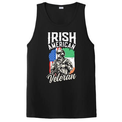 Irish American Veteran Roots Family Ireland Us Usa America Great Gift PosiCharge Competitor Tank