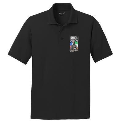 Irish American Veteran Roots Family Ireland Us Usa America Great Gift PosiCharge RacerMesh Polo