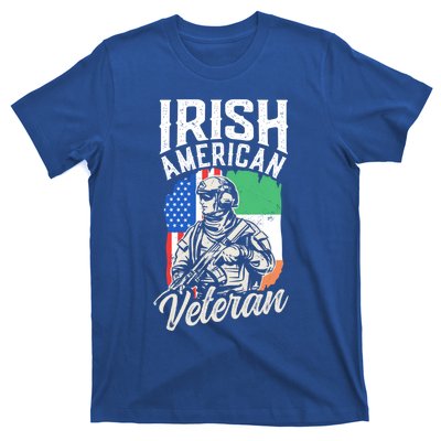 Irish American Veteran Roots Family Ireland Us Usa America Great Gift T-Shirt