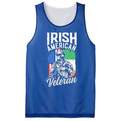 Irish American Veteran Roots Family Ireland Us Usa America Great Gift Mesh Reversible Basketball Jersey Tank