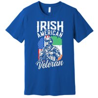 Irish American Veteran Roots Family Ireland Us Usa America Great Gift Premium T-Shirt