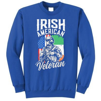 Irish American Veteran Roots Family Ireland Us Usa America Great Gift Tall Sweatshirt