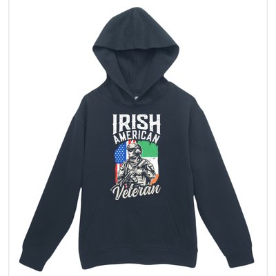 Irish American Veteran Roots Family Ireland Us Usa America Great Gift Urban Pullover Hoodie