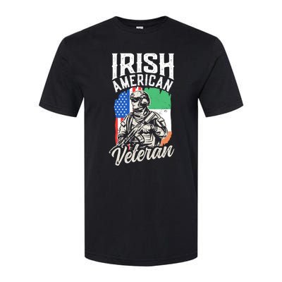 Irish American Veteran Roots Family Ireland Us Usa America Great Gift Softstyle CVC T-Shirt