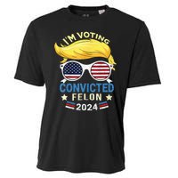 I Am Voting Convicted Felon 2024 Trump 2024 Cooling Performance Crew T-Shirt