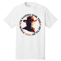 I Am Voting For The Outlaw Retro Trump In Cowboy Hat Tall T-Shirt