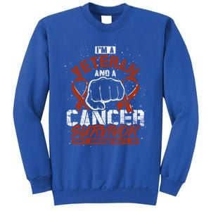 Im A Veteran And A Cancer Survivor Veterans Day Gift Sweatshirt