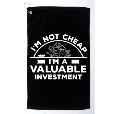 Insurance Agent Valuable Investt Funny Life Insurance Gift Golf Towel