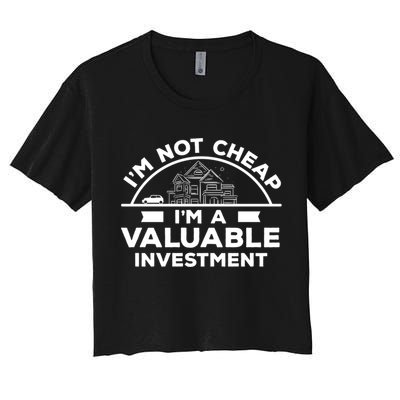 Insurance Agent Valuable Investt Funny Life Insurance Gift Crop Top