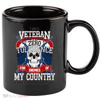 IM A Veteran With Zero Tolerance 11oz C Handle Ceramic Mug