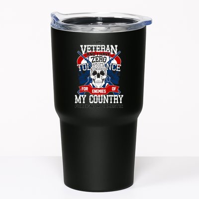 IM A Veteran With Zero Tolerance Tumbler