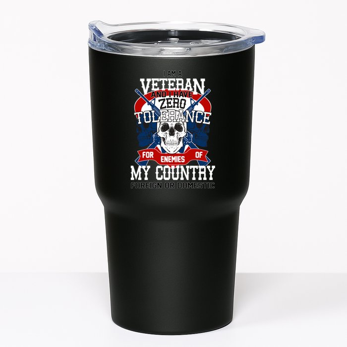 IM A Veteran With Zero Tolerance Tumbler