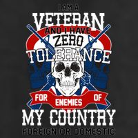 IM A Veteran With Zero Tolerance Microfiber Hand Towel