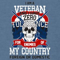 IM A Veteran With Zero Tolerance Garment-Dyed Sweatshirt