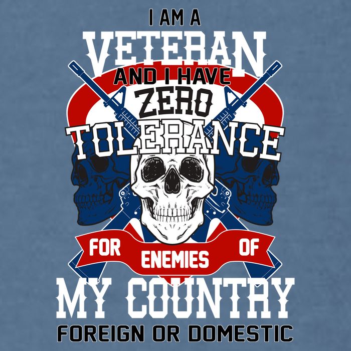 IM A Veteran With Zero Tolerance Garment-Dyed Sweatshirt