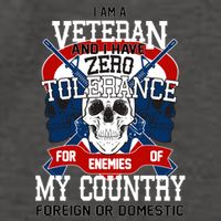 IM A Veteran With Zero Tolerance Vector Backpack
