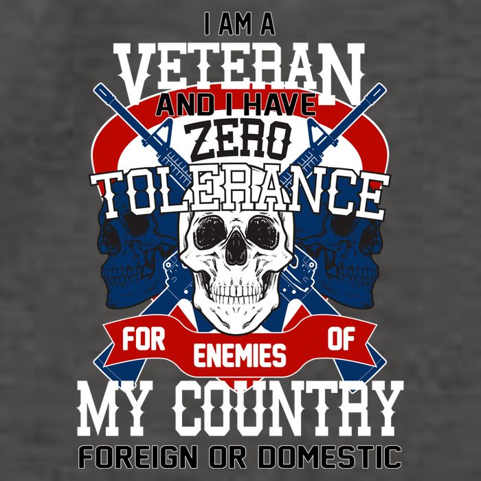 IM A Veteran With Zero Tolerance Vector Backpack
