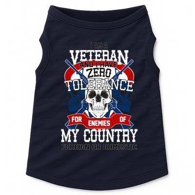 IM A Veteran With Zero Tolerance Doggie Tank