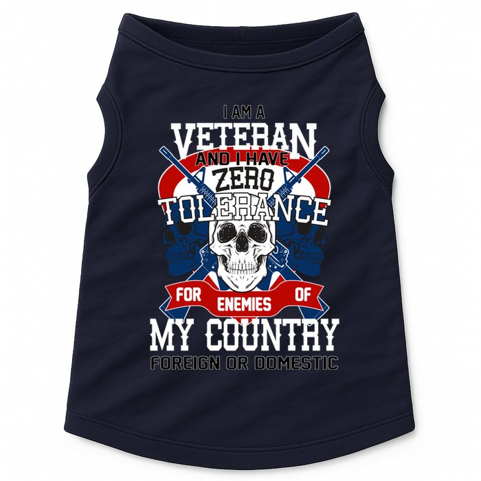 IM A Veteran With Zero Tolerance Doggie Tank