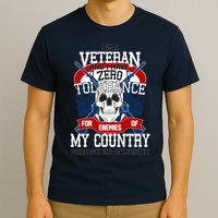 IM A Veteran With Zero Tolerance T-Shirt