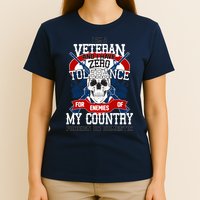 IM A Veteran With Zero Tolerance T-Shirt