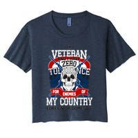 IM A Veteran With Zero Tolerance Crop Top