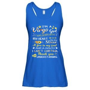 Im A Virgo Flower Gift Virgo Birthday Gift Ladies Essential Flowy Tank