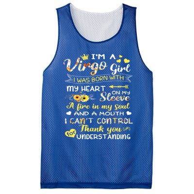 Im A Virgo Flower Gift Virgo Birthday Gift Mesh Reversible Basketball Jersey Tank