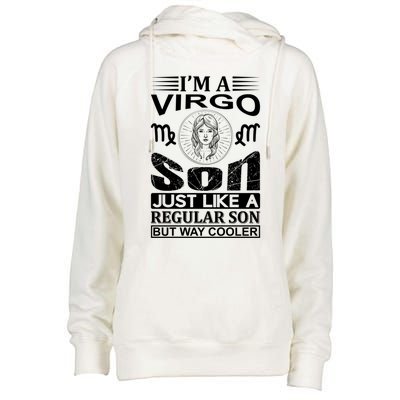 Im A Virgo Son Meaningful Gift Funny Virgo Quote Funny Gift Womens Funnel Neck Pullover Hood