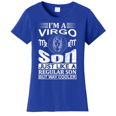 Im A Virgo Son Meaningful Gift Funny Virgo Quote Funny Gift Women's T-Shirt