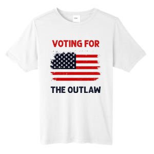 I Am Voting For The Outlaw 2024 Bold Election Statement Tall Fusion ChromaSoft Performance T-Shirt