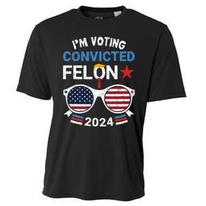 I Am Voting Convicted Felon 2024 Retro 2024 Convicted Felon Cooling Performance Crew T-Shirt