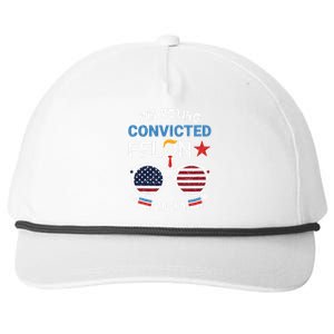 I Am Voting Convicted Felon 2024 Retro 2024 Convicted Felon Snapback Five-Panel Rope Hat