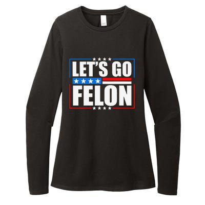 I Am Voting Convicted Felon 2024 Trump Lets Go Felon Womens CVC Long Sleeve Shirt