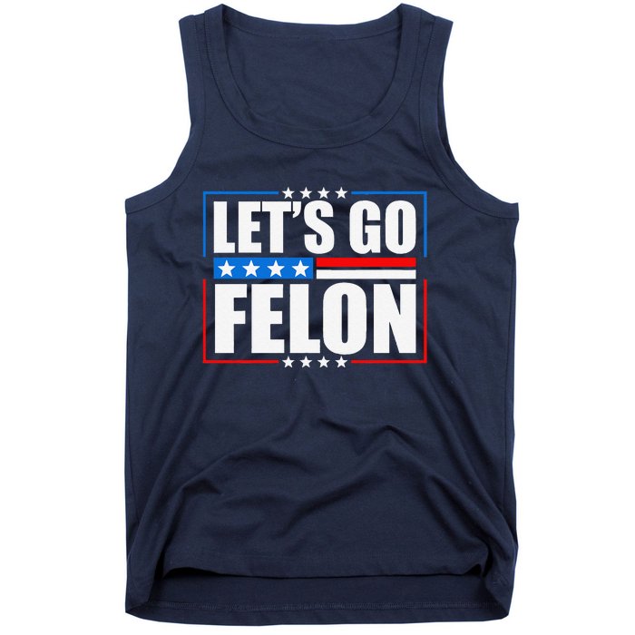 I Am Voting Convicted Felon 2024 Trump Lets Go Felon Tank Top