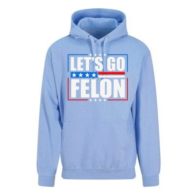 I Am Voting Convicted Felon 2024 Trump Lets Go Felon Unisex Surf Hoodie