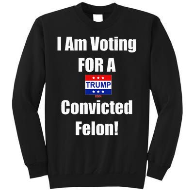 I Am Voting For A Convicted Felon Trump 2024 Sweatshirt