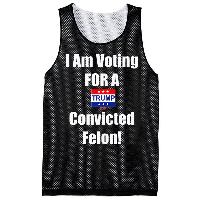 I Am Voting For A Convicted Felon Trump 2024 Mesh Reversible Basketball Jersey Tank