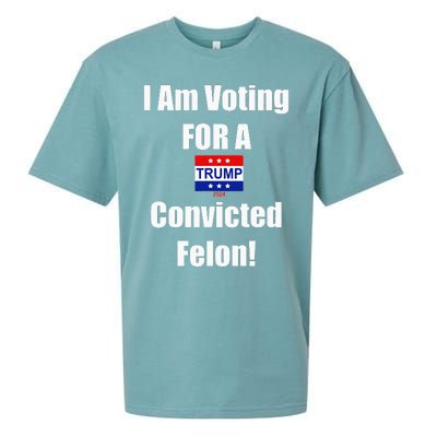 I Am Voting For A Convicted Felon Trump 2024 Sueded Cloud Jersey T-Shirt