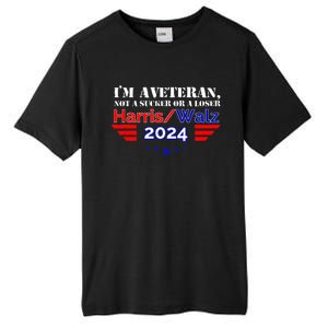 IM A Veteran Not A Sucker Or A Loser Harris Walz 2024 Tall Fusion ChromaSoft Performance T-Shirt