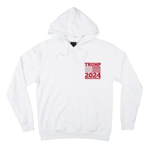 I Am Voting For The Convicted Felon Trump 2024 Usa Flag Front And Back Hoodie